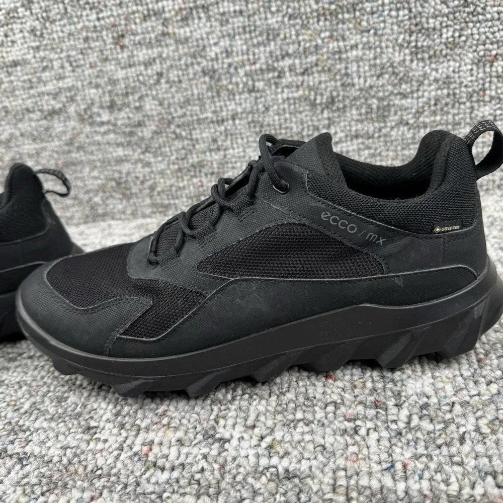 ECCO MX Shoes Mens 8-8.5 Gore-Tex Outdoor Waterproof Hiking Low Top Black